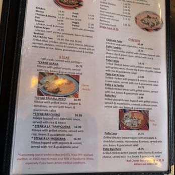 El Cerro Reyes - Menu - Mexican Near Me - Mooresville, North Carolina