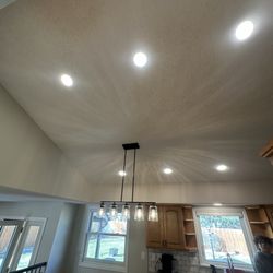 Mountain Range Electric - Recessed lighting and pendant fixtures installed for a clean, modern finish