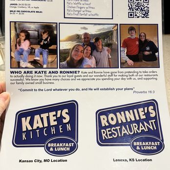 Ronnie's Restaurant - Menu: Back - Breakfast & Brunch Near Me - Lenexa, Kansas Ronnie's Restaurant - Menu: Back - Breakfast & Brunch Near Me - Lenexa, Kansas