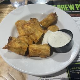 Fried pickle wraps Fried pickle wraps
