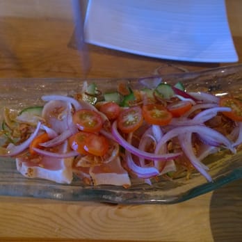 Japas - Cold Seared B.C. Tuna. Didn't expect a "salad". Raw red onions are never a plus. - Bars Near Me - Toronto, Ontario