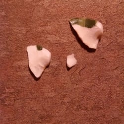 Applebee's Grill + Bar - Ceramic pieces in my daughters food.