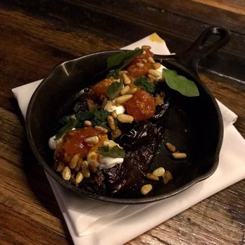 Manhattan Beach Post - Roasted eggplant. Dinner 7/14/2017 - New American Near Me - Manhattan Beach, California