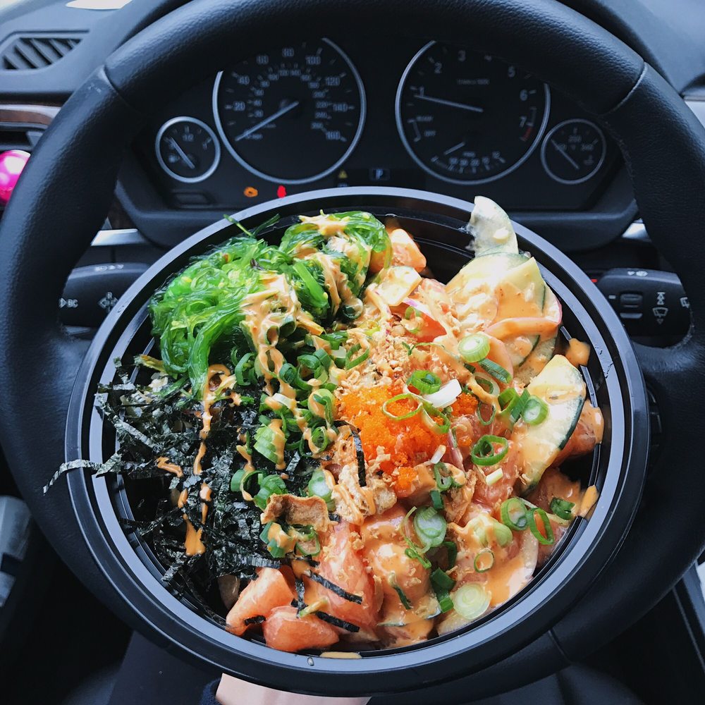Choppa Poke - Large salmon bowl with lotsa yummy add ons! - Poke Near Me - Goleta, California Choppa Poke - Large salmon bowl with lotsa yummy add ons! - Poke Near Me - Goleta, California