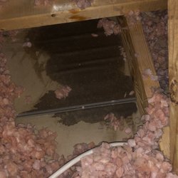 SmartRoof - Water damage in attic cause by Smart Roof