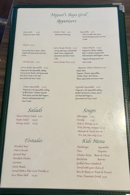 Menu photo 4 Miguel's Baja Grill Victorville, CA