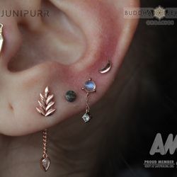 Zen Tattoo - Ear curation by Anne at Studio Zen Tattoo Laval