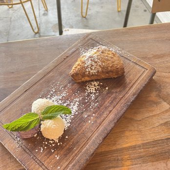 Public Square - Housemade Sugar Scone, peanut butter Uber butter, maple cayenne butter and fig honey butter - Coffee & Tea Near Me - La Mesa, California Public Square - Housemade Sugar Scone, peanut butter Uber butter, maple cayenne butter and fig honey butter - Coffee & Tea Near Me - La Mesa, California