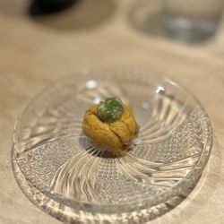 K’s Bistro - Santa Barber Uni Nigiri + Extra Kizami Wasabi | $16