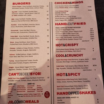 DMK Burger Bar - menu - Burgers Near Me - Chicago, Illinois DMK Burger Bar - menu - Burgers Near Me - Chicago, Illinois
