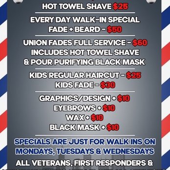Union Fades - 10$ off for 1st time clients - Barbers Near Me - Chicago, Illinois