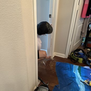 Austin Assemble Handyman - Patching the door. - Furniture Assembly Near Me