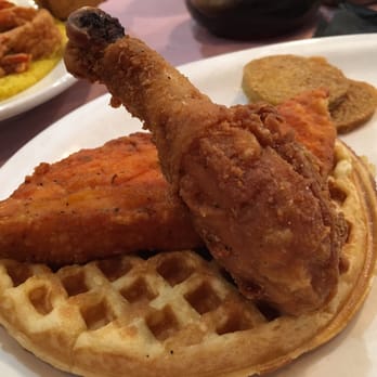 4 Brothers Breakfast - Fried chicken and waffle - delectably crunchy yet moist - Southern Near Me - Warren, New Jersey 4 Brothers Breakfast - Fried chicken and waffle - delectably crunchy yet moist - Southern Near Me - Warren, New Jersey