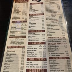 Sharon’s Grill - 2025 menu