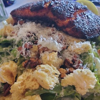 Salty's on Alki - Salmon Ceasar Salad - Seafood Near Me - Seattle, Washington Salty's on Alki - Salmon Ceasar Salad - Seafood Near Me - Seattle, Washington