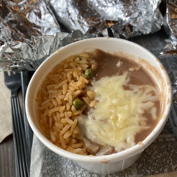 Chicago Taco Authority - The rice & beans combo is served side-by-side. If I had it to do over again, I'd have skipped this for another taco. - Tacos Near Me - Chicago, Illinois
