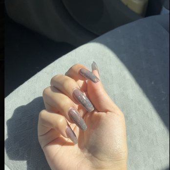 Amazing Nails Spa SC - Glitter Cat Eye - Nail Salons Near Me - Mount Pleasant, South Carolina