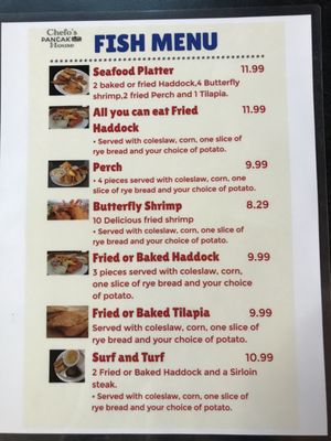Menu photo 1 Chefo's Pancake House Kimberly, WI