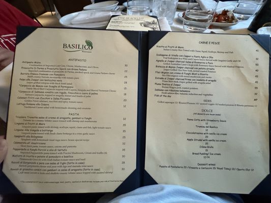 Menu photo 1 Basilico Ristorante Doral, FL