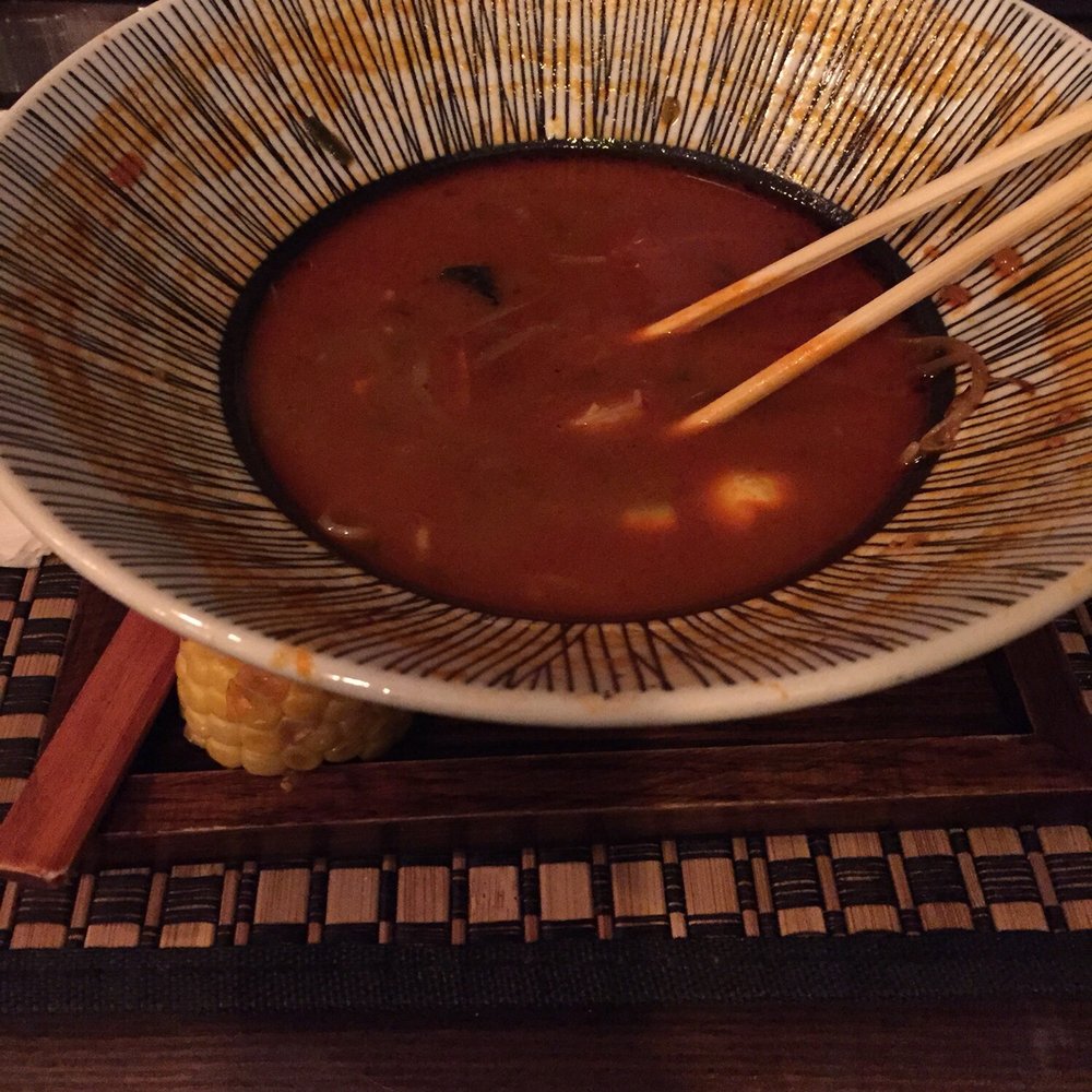 Mr. Ramen - AFTER! The aftermath of my spicy shrimp ramen! Mmmm good! - Ramen Near Me - Pompton Lakes, New Jersey Mr. Ramen - AFTER! The aftermath of my spicy shrimp ramen! Mmmm good! - Ramen Near Me - Pompton Lakes, New Jersey