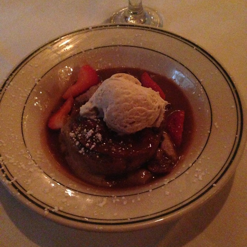 III Forks - the very best bread pudding ever! so delish with cinnamon ice cream, Carmel drizzle and strawberries! never had any better! - Steakhouses Near Me - Frisco, Texas III Forks - the very best bread pudding ever! so delish with cinnamon ice cream, Carmel drizzle and strawberries! never had any better! - Steakhouses Near Me - Frisco, Texas