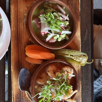Cha Cha's Latin Kitchen - Ceviche Sampler - Bars Near Me - Brea, California Cha Cha's Latin Kitchen - Ceviche Sampler - Bars Near Me - Brea, California