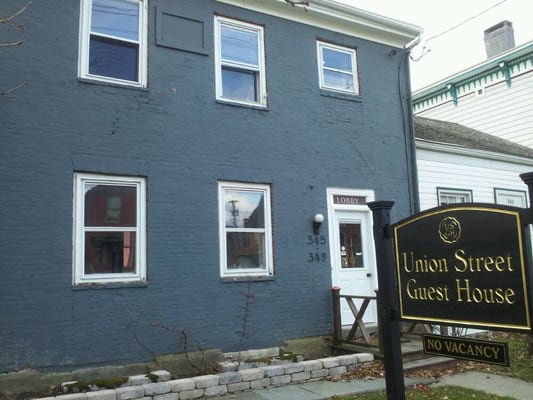 Photo of Union Street Guest House - Hudson, NY, US. Check in lobby. Upstairs is the lounge