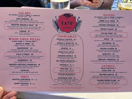 Menu photo 4 EaTo Minneapolis, MN