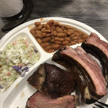Big John's Texas BBQ - Half-rack pork ribs plate - Barbeque Near Me - Page, Arizona Big John's Texas BBQ - Half-rack pork ribs plate - Barbeque Near Me - Page, Arizona