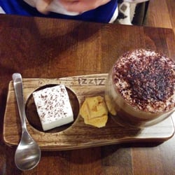 Hot choc with giant marshmallow