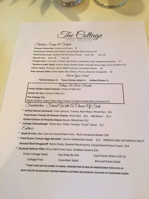 Menu photo 1 The Cottage On Main Duluth, GA Menu photo 1 The Cottage On Main Duluth, GA