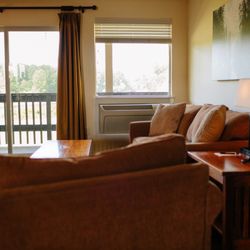 Life Northwest RV & Lodging - Suite living room.