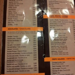 Xocolates Pirineus - La carta