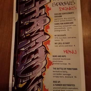 The Carlile Room - Special Hamilton menu - New American Near Me - Seattle, Washington