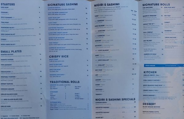 Menu photo 6 Bamboo Sushi Lake Oswego, OR