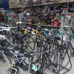 Mike's Hike & Bike - Racks, racks, and more racks!
