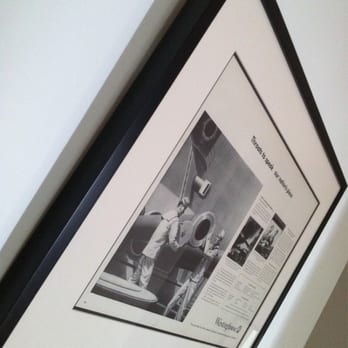 KENT Picture Framing - Matted to match the vintage ad - Framing Near Me - Vancouver, British Columbia