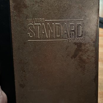 Millburn Standard - The menu cover - Cocktail Bars Near Me - Millburn, New Jersey Millburn Standard - The menu cover - Cocktail Bars Near Me - Millburn, New Jersey