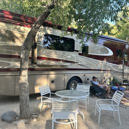 River West Resort, Reno NV - our pull thru campsite