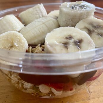 Jamba - strawberry & banana granola bowl with cocowhip, add honey, add nutella - Juice Bars & Smoothies Near Me - San Bruno, California