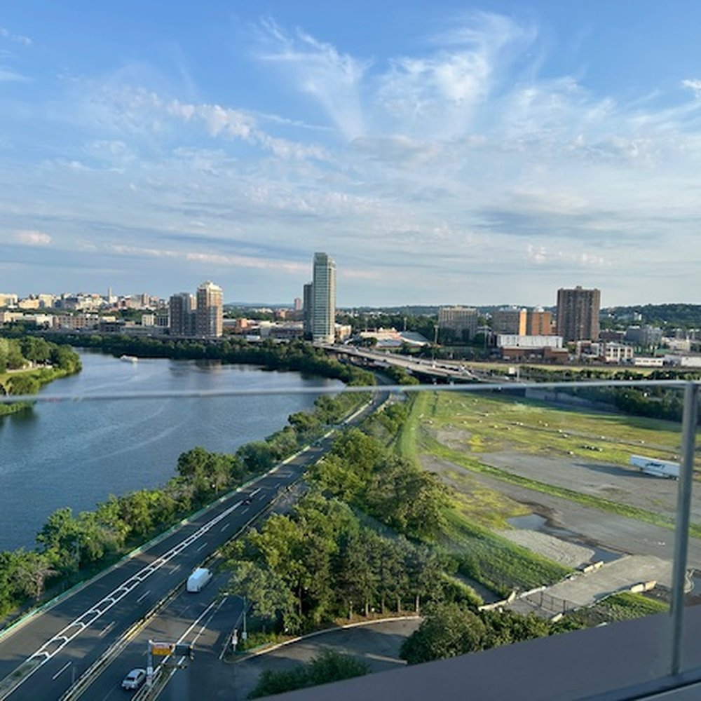 Over The Charles Rooftop Bar - View from our table. - Tapas/Small Plates Near Me - Boston, Massachusetts Over The Charles Rooftop Bar - View from our table. - Tapas/Small Plates Near Me - Boston, Massachusetts