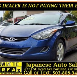 Japanese Auto Sales - 2013 Hyundai Elantra GLS for Sale