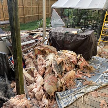 All-Tex Home Improvement Services - This patio furniture and griddle a buried under all this debris for months. - Painters Near Me - Spring, Texas