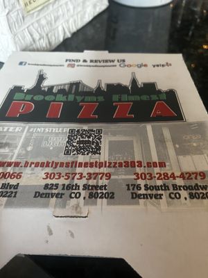 Menu photo 1 Brooklyn's Finest Pizza Denver, CO Menu photo 1 Brooklyn's Finest Pizza Denver, CO