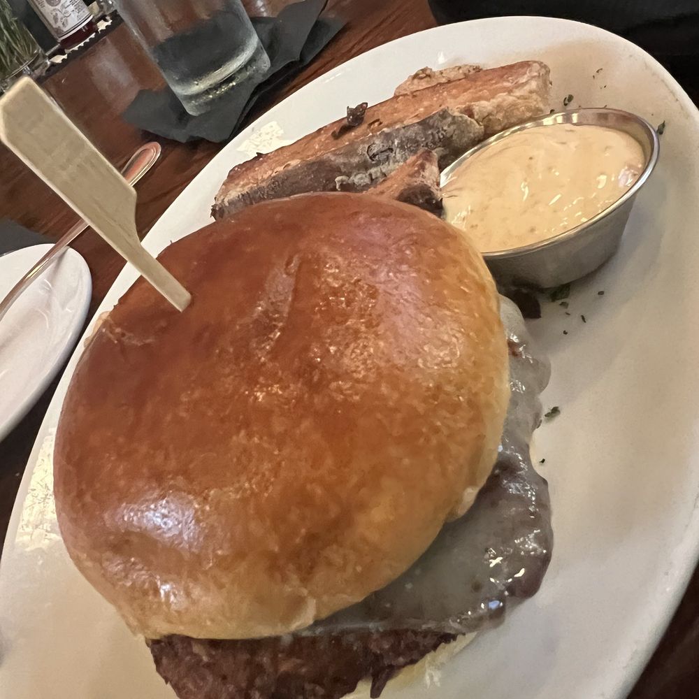 Merchants Pub & Plate - The veggie burger was very good and full of flavor with a lil spice. Sweet Potato Quinoa Burger. - New American Near Me - Lawrence, Kansas Merchants Pub & Plate - The veggie burger was very good and full of flavor with a lil spice. Sweet Potato Quinoa Burger. - New American Near Me - Lawrence, Kansas