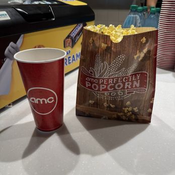 AMC Stonebriar 24 - Popcorn was good (pretty salty!) and you fill your own cup from the soda machine. - Cinema Near Me - Frisco, Texas AMC Stonebriar 24 - Popcorn was good (pretty salty!) and you fill your own cup from the soda machine. - Cinema Near Me - Frisco, Texas