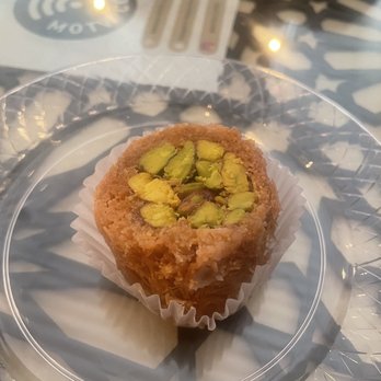 MOTW Coffee and Pastries - Mini Rose pastry -- shredded phyllo dough with a pistachio center. - Coffee & Tea Near Me - Fishers, Indiana
