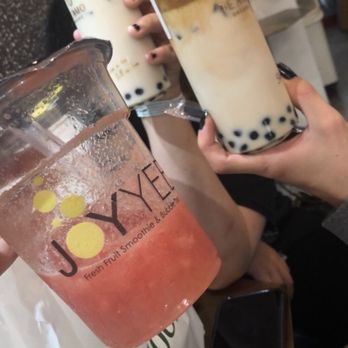 Joy Yee Noodle - lychee watermelon freeze with lychee popping boba - Chinese Near Me - Chicago, Illinois