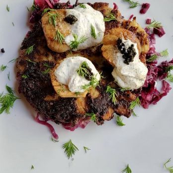 Persepshen - Scallops on potato latke with caviar. - Beer, Wine & Spirits Near Me - Phoenix, Arizona