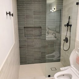 Primary Bathroom tile. Primary Bathroom tile.